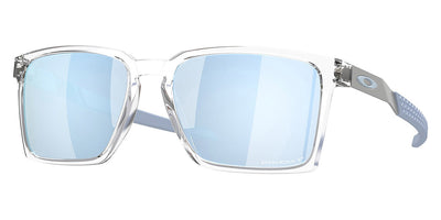 Oakley® OO9483 Exchange Sun OO9483 948303 56 - Polished Clear/Satin Chrome / Prizm Sapphire Polarized Mirrored Sunglasses