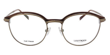 Gold & Wood® ORSAY 04 G&W ORSAY 04 02 50 - 02 - Antique Gold/Brown Birds Eye Maple Eyeglasses