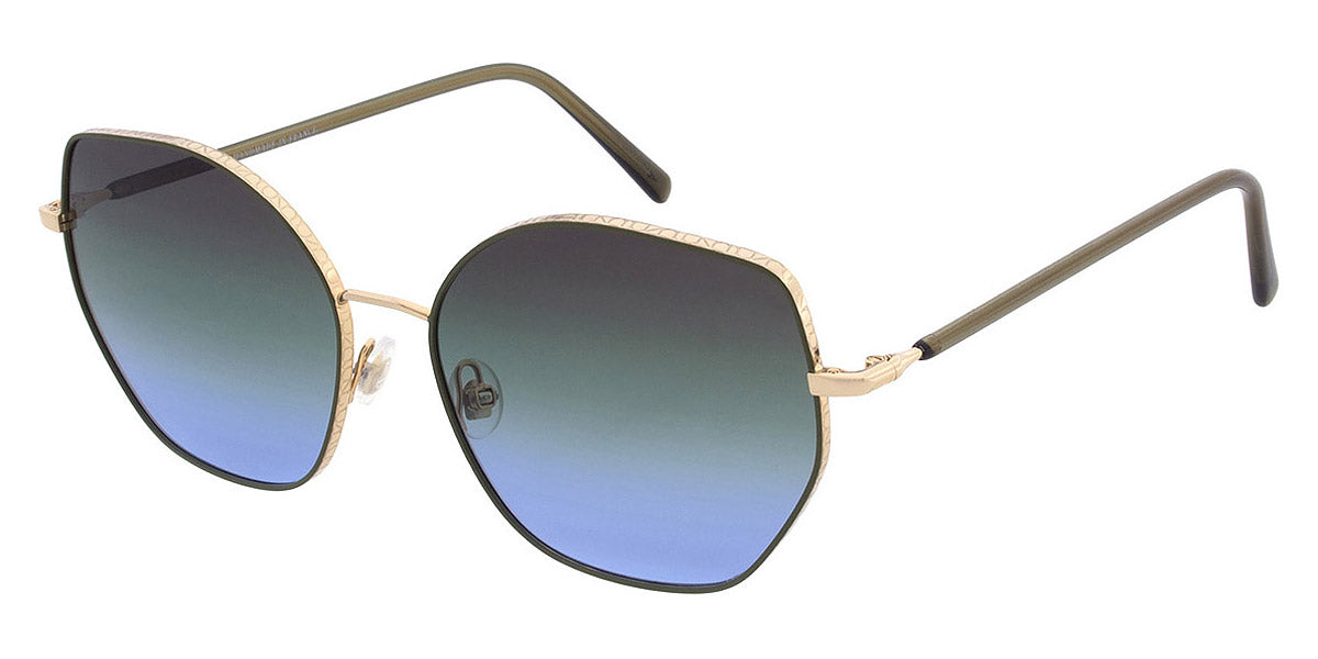 Andy Wolf® Pepino Sun ANW Pepino Sun 04 58 - Gold/Green Sunglasses