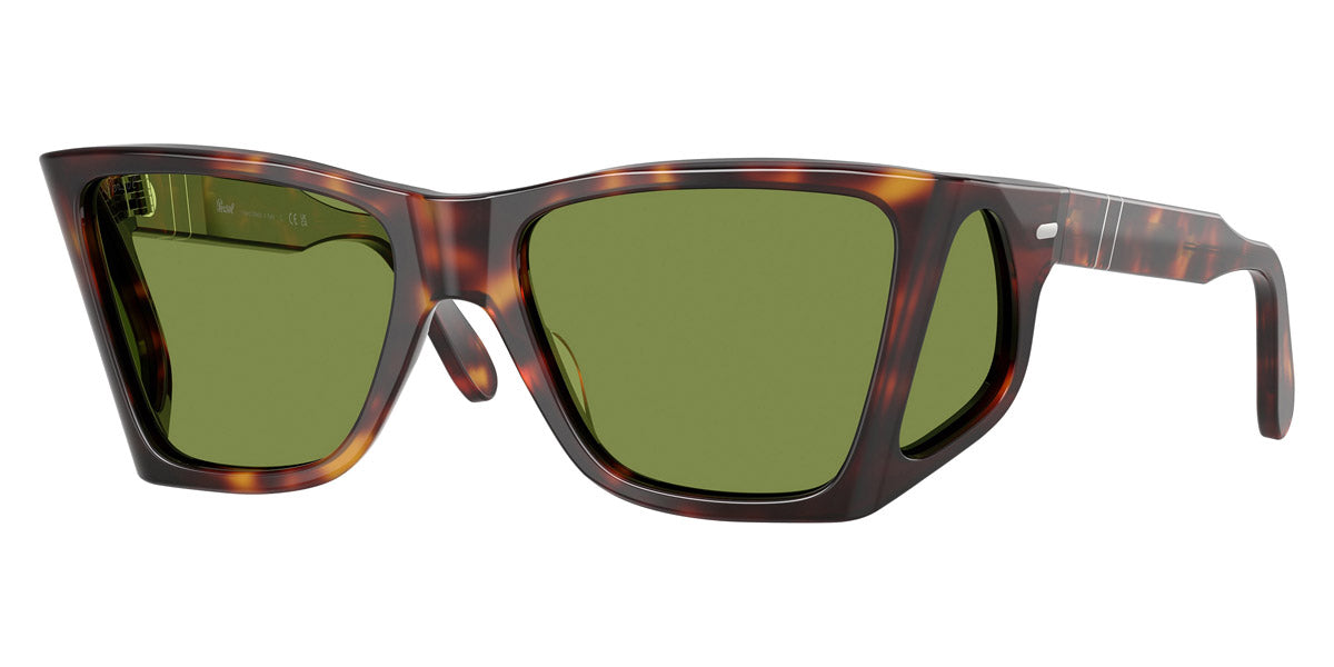 Persol® PO0009 PS PO0009 24/4E 57 - 24/4E Havana / Green Sunglasses