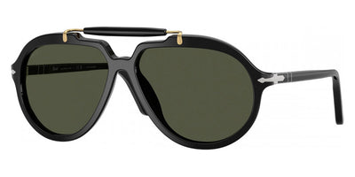 Persol® PO0202S PS PO0202S 95/31 57 - 95/31 Black / Green Sunglasses