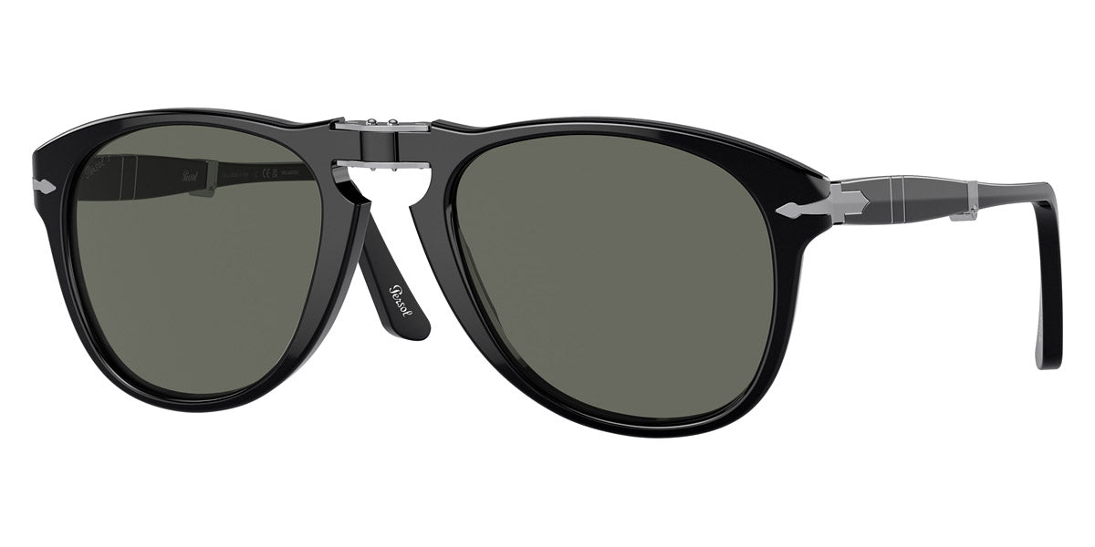 Persol® PO0714 Folding PS PO0714 Folding 95/58 54 - 95/58 Black / Green polarized Sunglasses