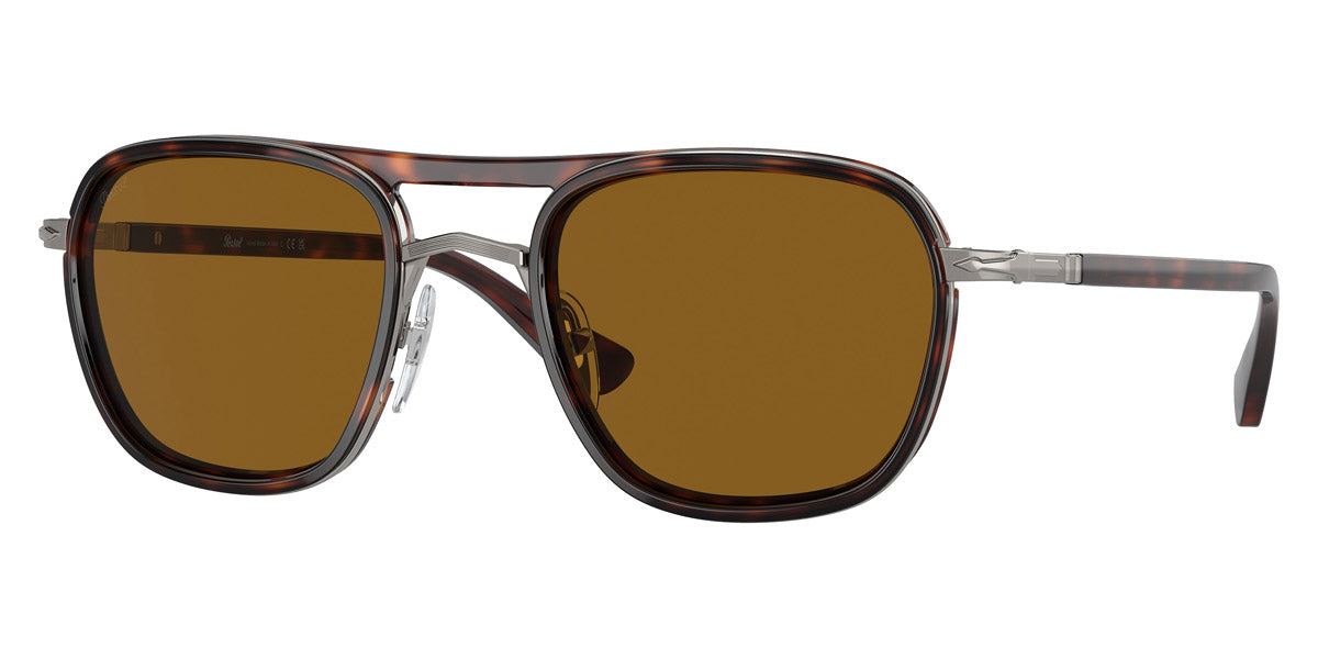 Persol® PO2484S PS PO2484S 114433 52 - 114433 Gunmetal/havana / Brown Sunglasses