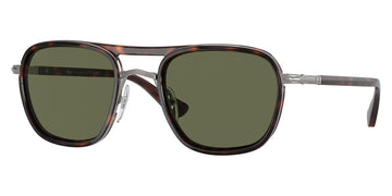 Persol® PO2484S PS PO2484S 114458 52 - 114458 Gunmetal/havana / Green polar Sunglasses