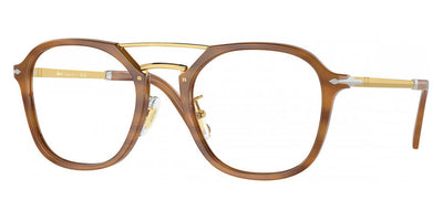 Persol® PO3352V PS PO3352V 960 53 - 960 Striped brown Eyeglasses