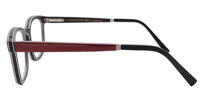 Gold & Wood® PULSAR G&W PULSAR 41 48 - 41 - Glossywood/Burgundy Bolivar/Ebony Tanganyika Eyeglasses