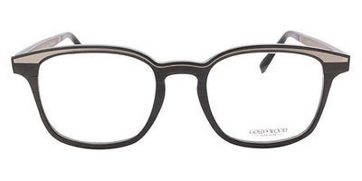 Gold & Wood® QUASAR 01 G&W QUASAR 01 61 51 - 61 - Graphywood/Grey Bolivar/Brown Tanganyika Eyeglasses