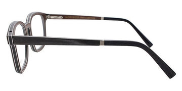 Gold & Wood® QUASAR 01 G&W QUASAR 01 61 51 - 61 - Graphywood/Grey Bolivar/Brown Tanganyika Eyeglasses