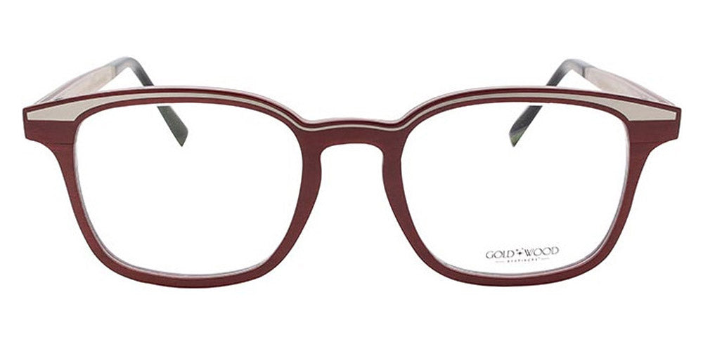 Gold & Wood® QUASAR 01 G&W QUASAR 01 62 51 - 62 - Graphywood/Burgundy Bolivar/Grey Eucalyptus Eyeglasses