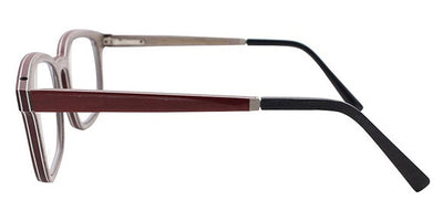 Gold & Wood® QUASAR 01 G&W QUASAR 01 62 51 - 62 - Graphywood/Burgundy Bolivar/Grey Eucalyptus Eyeglasses