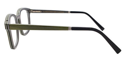 Gold & Wood® QUASAR 01 G&W QUASAR 01 63 51 - 63 - Graphywood/Cactus Green Bolivar/Grey Bolivar Eyeglasses