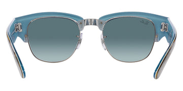 Ray-Ban® Mega Clubmaster RB0316S RB0316S 136678 53 - Blue on Silver with Blue Polarized lenses Sunglasses