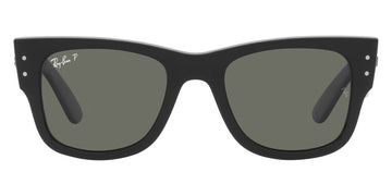 Ray-Ban® Mega Wayfarer RB0840S RB0840S 901/58 51 - Black with Green Polarized lenses Sunglasses