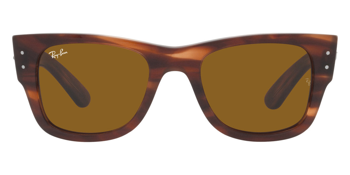 Ray-Ban® MEGA WAYFARER 0RB0840SF RB0840SF 954/33 52 - Striped Havana with Brown lenses Sunglasses