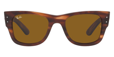 Ray-Ban® Mega Wayfarer RB0840Sf RB0840SF 954/33 52 - Striped Havana with Brown lenses Sunglasses