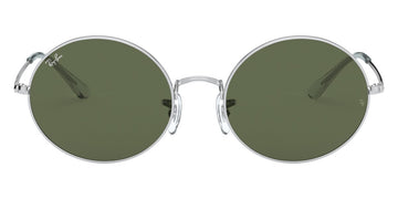 Ray-Ban® Oval RB1970 RB1970 914931 54 - Silver with Green lenses Sunglasses