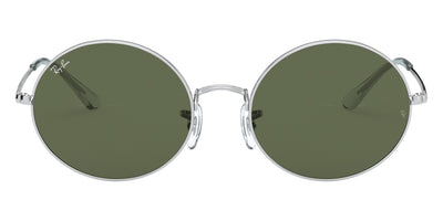 Ray-Ban® Oval RB1970 RB1970 914931 54 - Silver with Green lenses Sunglasses