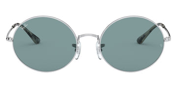 Ray-Ban® Oval RB1970 RB1970 919756 54 - Silver with Azure Mirrored Blue lenses Sunglasses