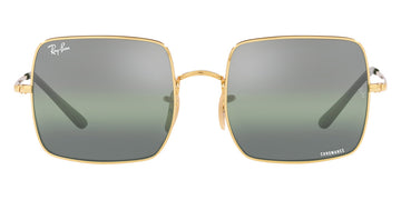 Ray-Ban® Square RB1971 RB1971 001/G4 54 - Arista with Green Mirrored Polarized lenses Sunglasses