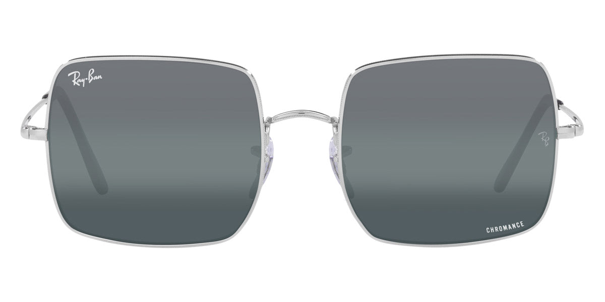 Ray-Ban® Square RB1971 RB1971 9242G6 54 - Silver with Blue Mirrored Polarized lenses Sunglasses