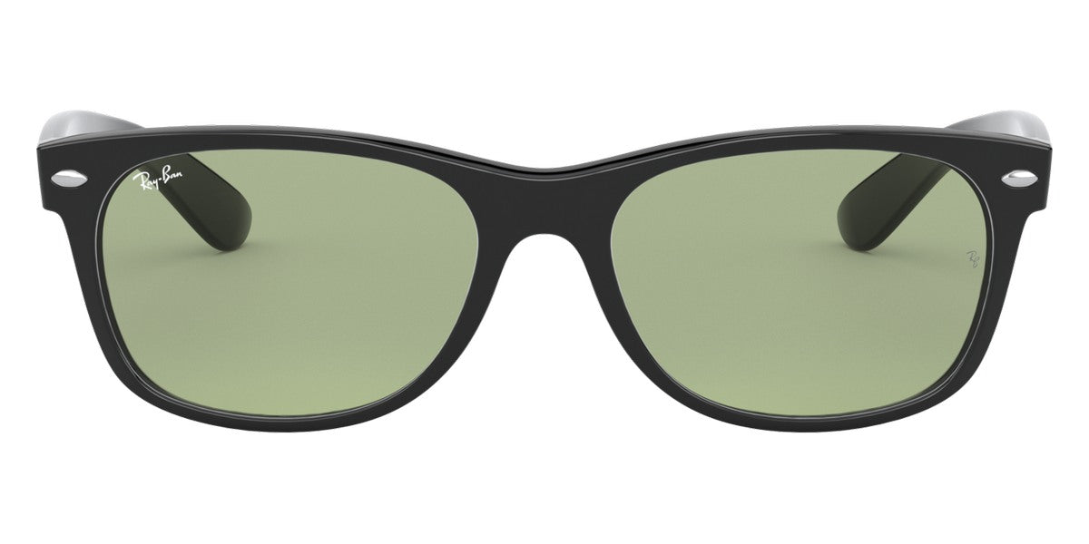 Ray-Ban® New Wayfarer Low Bridge Fit RB2132F RB2132F 901L 55 - Black with G-15 Green lenses Sunglasses