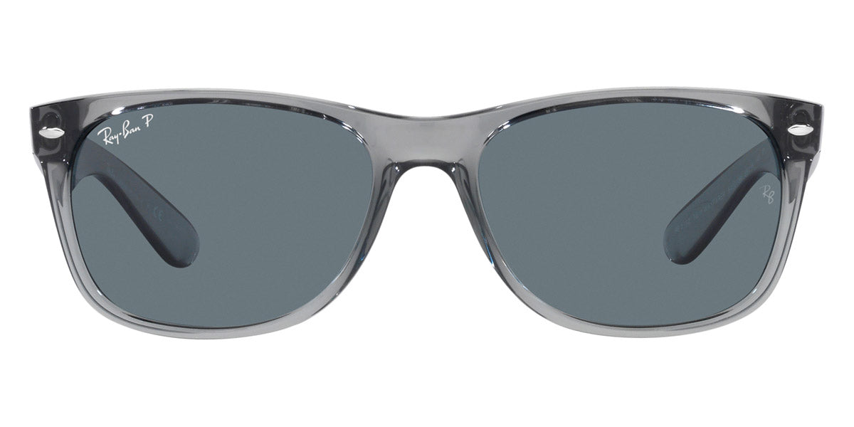 Ray-Ban® New Wayfarer Low Bridge Fit RB2132F RB2132F 6432R5 55 - Striped Blue Havana with Blue lenses Sunglasses