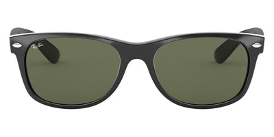 Ray-Ban® New Wayfarer Low Bridge Fit RB2132F RB2132F 901/58 58 - Black with G-15 Green Polarized lenses Sunglasses