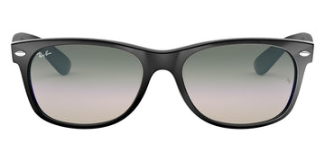 Ray-Ban® New Wayfarer Low Bridge Fit RB2132F RB2132F 901 58 - Black with G-15 Green lenses Sunglasses