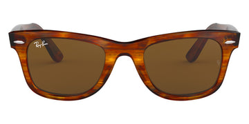 Ray-Ban® Wayfarer RB2140 RB2140 127651 50 - Brown On Yellow Havana with Clear Gradient Brown lenses Sunglasses