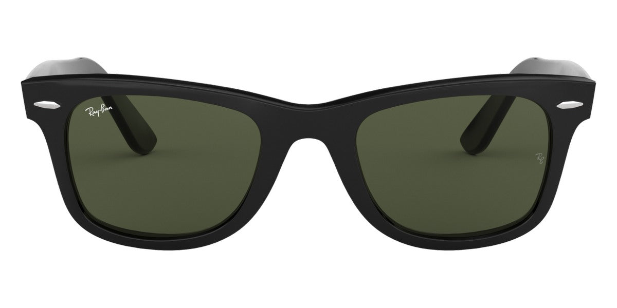 Ray-Ban® Wayfarer RB2140F RB2140F 601/R5 52 - Black with Light Gray lenses Sunglasses