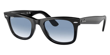 Ray-Ban® Wayfarer RB2140F RB2140F 901/3F 52 - Black with Blue lenses Sunglasses