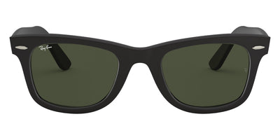 Ray-Ban® Wayfarer RB2140F RB2140F 901S 52 - Matte Black with G-15 Green lenses Sunglasses