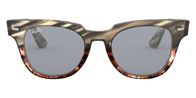 Ray-Ban® Meteor RB2168 RB2168 1254Y5 50 - Gray Gradient Brown Striped with Blue Mirrored Gold lenses Sunglasses