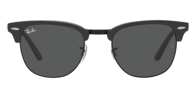 Ray-Ban® Clubmaster Folding RB2176 RB2176 1367B1 51 - Gray on Black with Dark Gray lenses Sunglasses