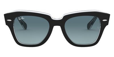 Ray-Ban® State Street RB2186 RB2186 901/58 52 - Black with G-15 Green Polarized lenses Sunglasses