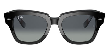 Ray-Ban® State Street RB2186 RB2186 133286 49 - Yellow Havana with Light Blue Gradient Gray lenses Sunglasses