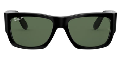 Ray-Ban® Wayfarer Nomad RB2187 RB2187 901/58 54 - Black with G-15 Green Polarized lenses Sunglasses