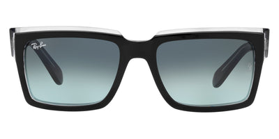 Ray-Ban® Inverness RB2191 RB2191 12943M 54 - Black On Transparent with Blue Gradient lenses Sunglasses