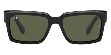 Ray-Ban® Inverness RB2191 RB2191 901/31 54 - Black with Green lenses Sunglasses