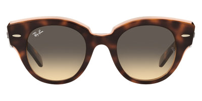 Ray-Ban® Roundabout RB2192 RB2192 1324BG 47 - Havana On Transparent Pink with Brown Gradient lenses Sunglasses