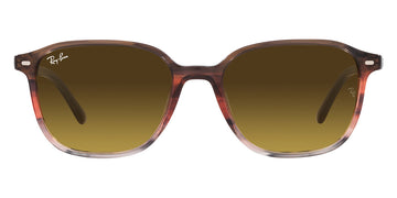 Ray-Ban® Leonard RB2193 RB2193 138085 51 - Striped Brown and Red with Brown lenses Sunglasses