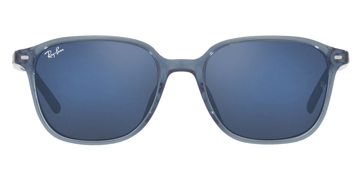 Ray-Ban® Leonard RB2193F RB2193F 6638O4 55 - Transparent Dark Blue with Gray Mirrored Blue lenses Sunglasses