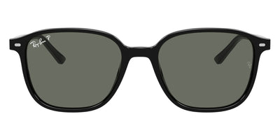 Ray-Ban® Leonard RB2193F RB2193F 901/58 55 - Black with G-15 Green Polarized lenses Sunglasses