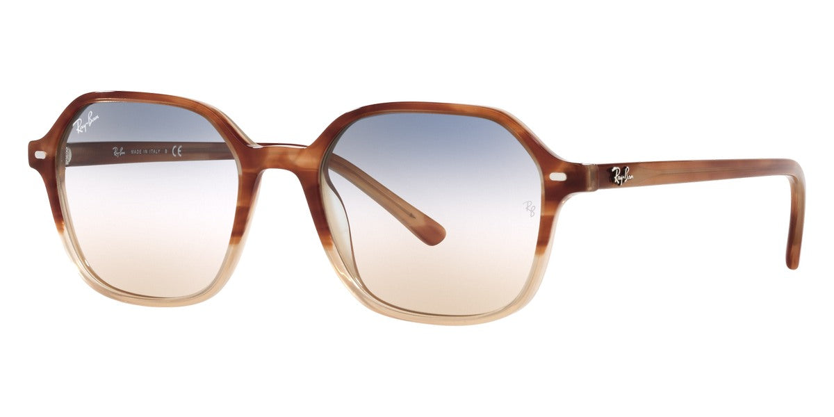 Ray-Ban® John RB2194 RB2194 1327GF 51 - Gradient Brown Havana with Clear Gradient Blue Gradient Gray lenses Sunglasses