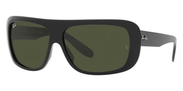 Ray-Ban® Blair RB2196 RB2196 901/31 64 - Black with Green lenses Sunglasses