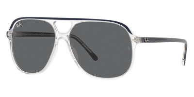 Ray-Ban® Bill RB2198 RB2198 1341B1 60 - Blue on Transparent with Dark Gray lenses Sunglasses