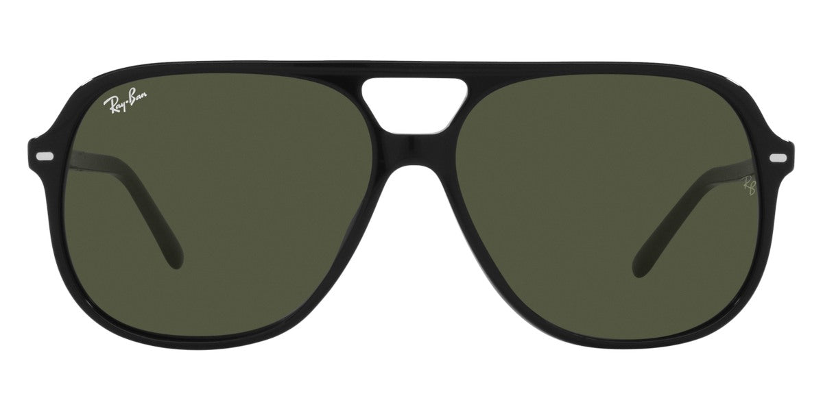 Ray-Ban® Bill RB2198 RB2198 901/31 56 - Black with Green lenses Sunglasses