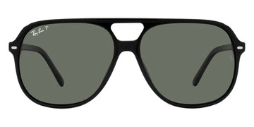 Ray-Ban® Bill RB2198 RB2198 901/58 56 - Black with Polarized Green lenses Sunglasses