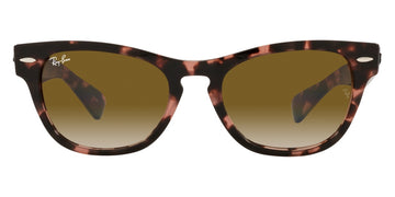 Ray-Ban® Laramie RB2201 RB2201 133451 54 - Pink Havana with Clear Gradient Brown lenses Sunglasses