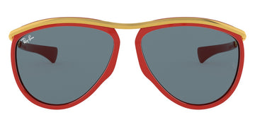 Ray-Ban® Olympian Aviator RB2219 RB2219 1243R5 59 - Red/Gold with Blue lenses Sunglasses